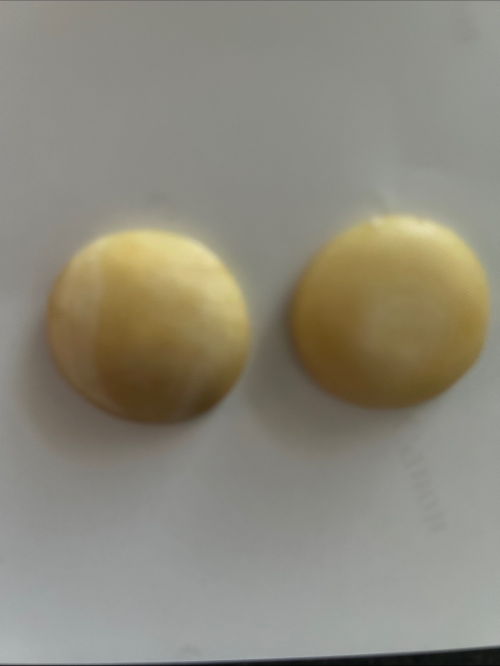 Tan Round Dome Button Earrings - Classic Women Jewelry